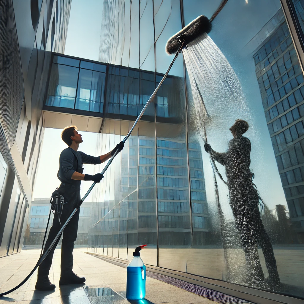 water fed pole window cleaning